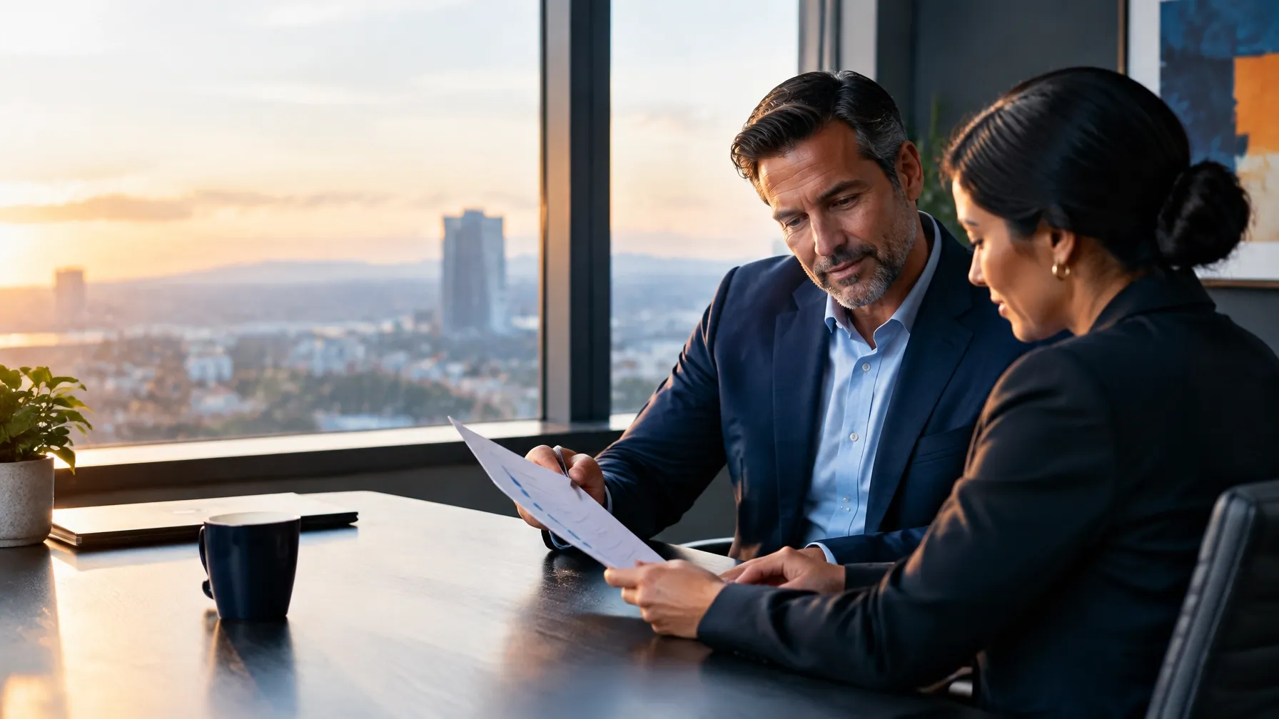 Business owner and advisor reviewing a practical working capital plan